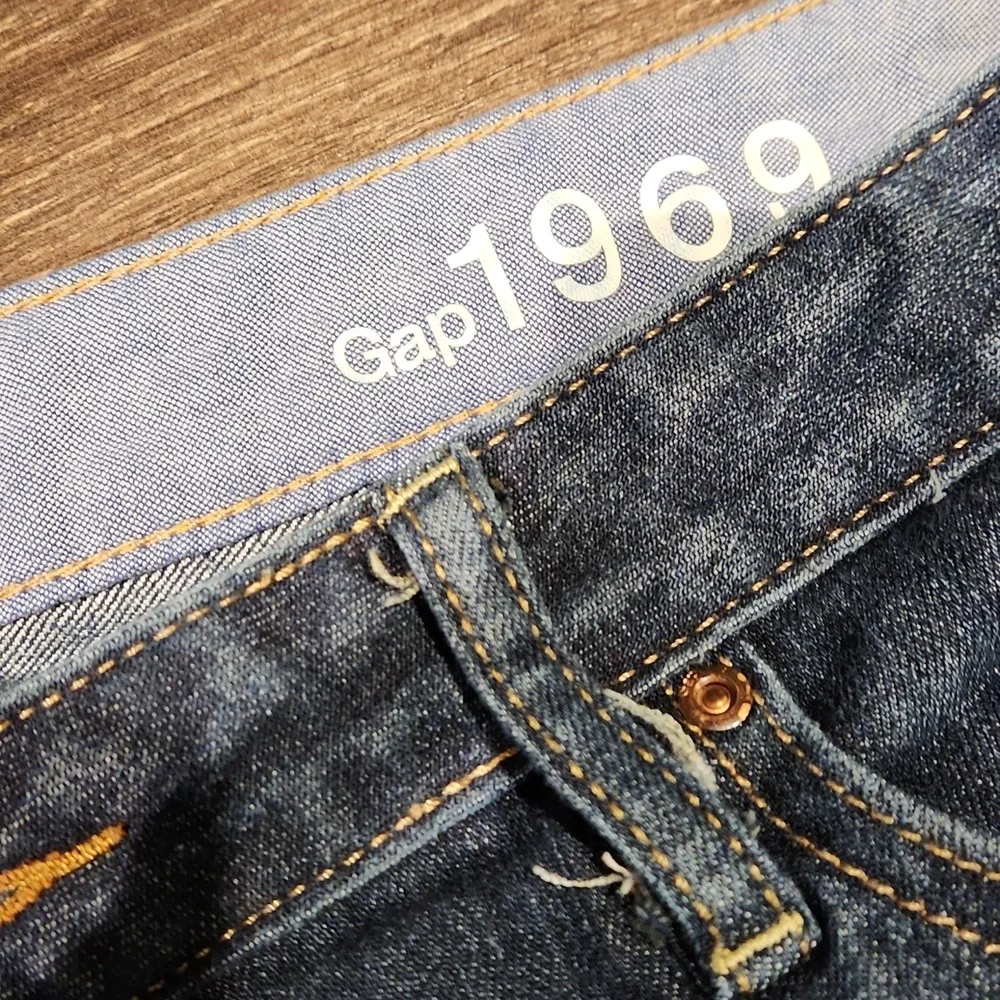 ❤️ GAP LONG & LEAN WIDE LEG TROUSER JEANS, 16A (33 ANKLE) - Picture 6 of 8